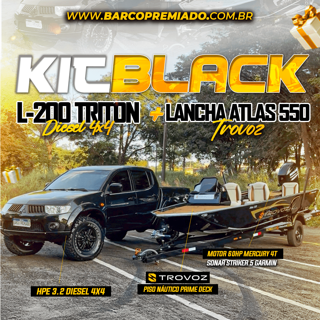 L-200 TRITON 3.2 + LANCHA TROVOZ 60HP